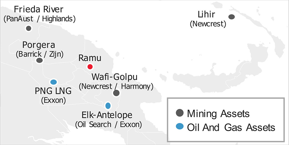 Ramu mine location